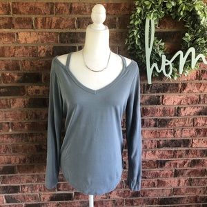 ✨5/$15 {TIME & TRU} Gray Long Sleeve Top